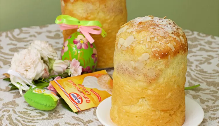 Апельсиново-миндальный ПП-кулич