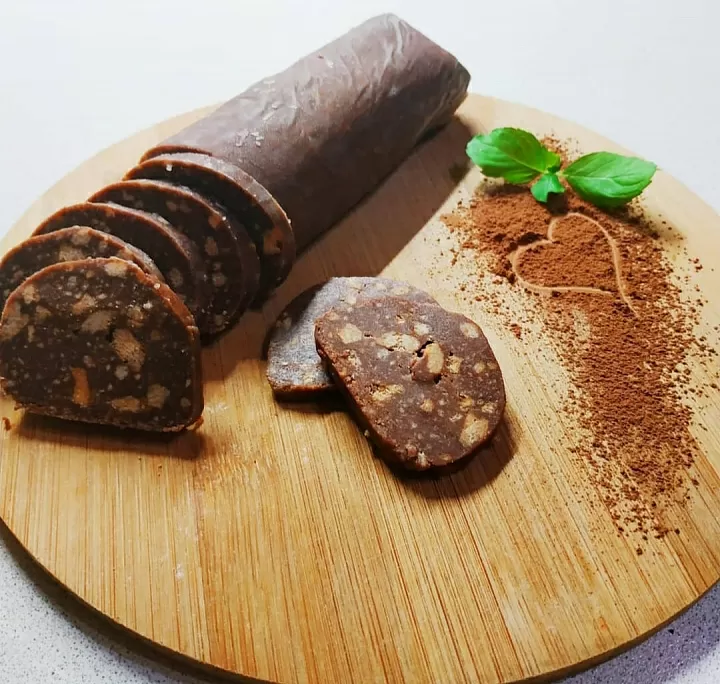 Сладкая колбаска "вкус детства" фото рецепта