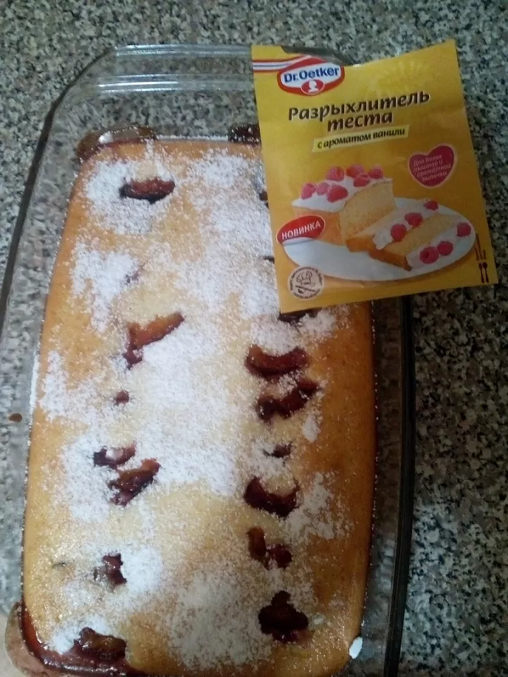 Пирог со сливами фото