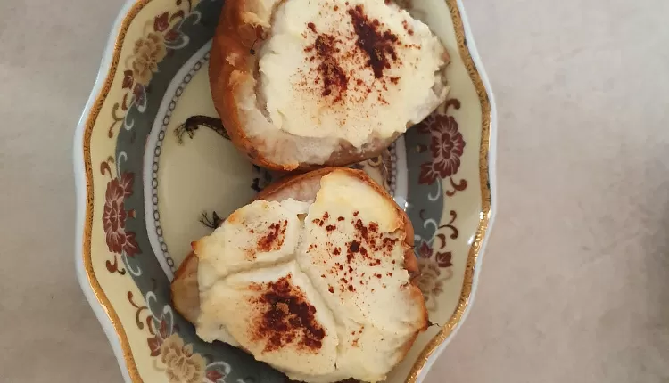 Творожный пирог с грушами в мультиварке
