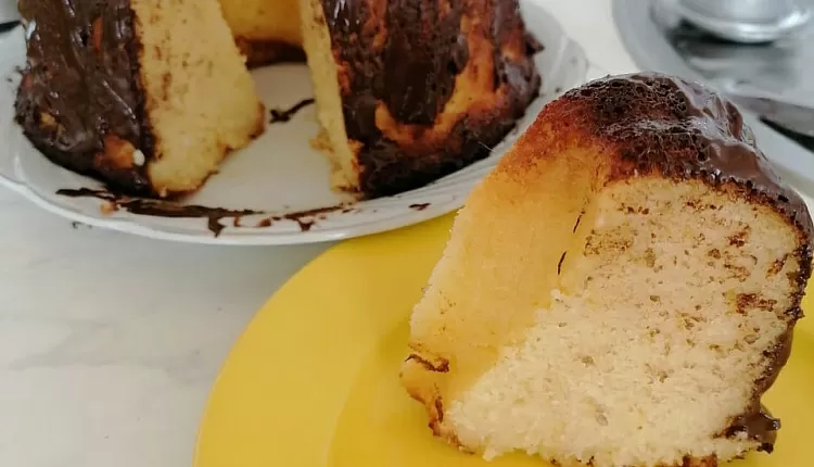 Апельсиновый кекс с творогом