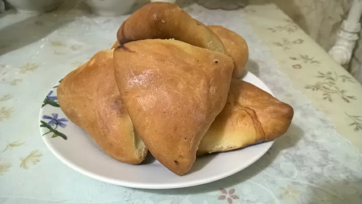 Пирожки с мясом и картошкой фото рецепта