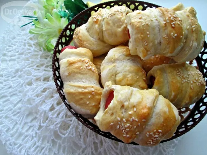 Сосиски в тесте за 15 минут фото