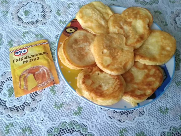 фото рецепта Вкусные оладьи на ряженке Вкусные оладьи на ряженке фото