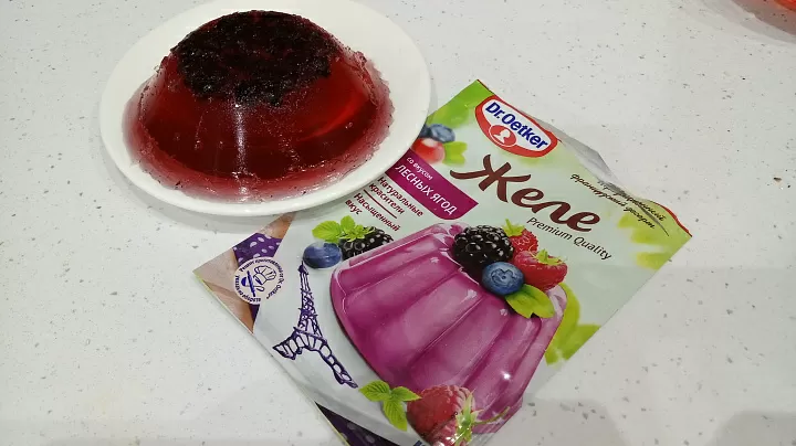 Желе со вкусом лесных ягод, с добавлением ирги фото рецепта