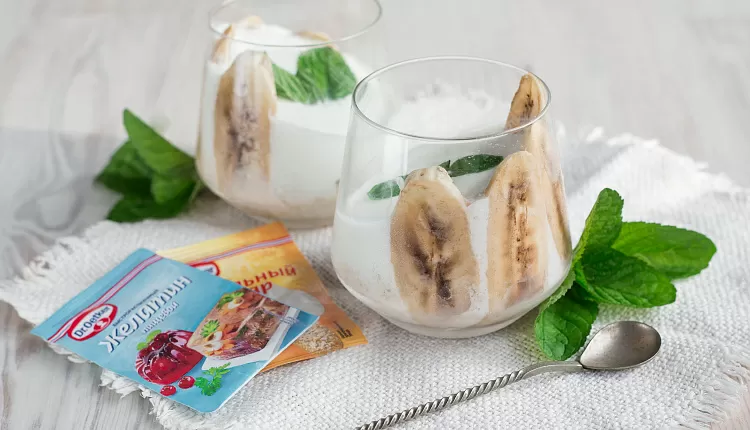 Каша с желе (ленивая овсянка)
