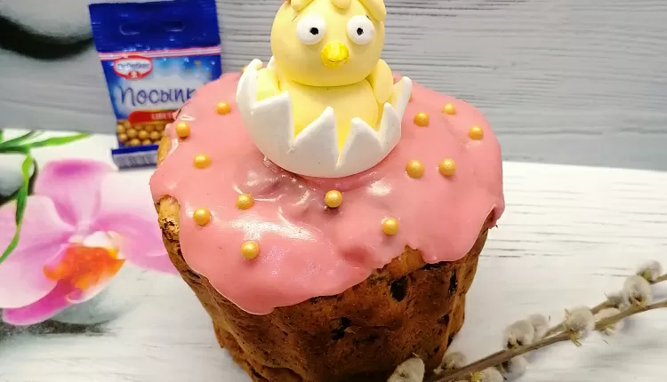 Творожный пасхальный кулич