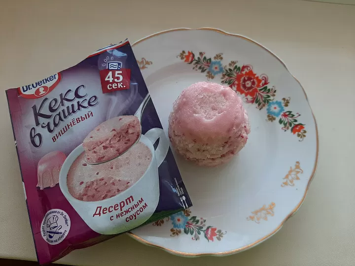 Кекс в чашке Dr.Bakers вишневый фото рецепта