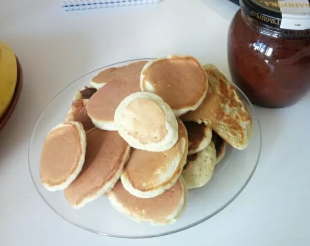 Овсяные оладья с бананом фото рецепта