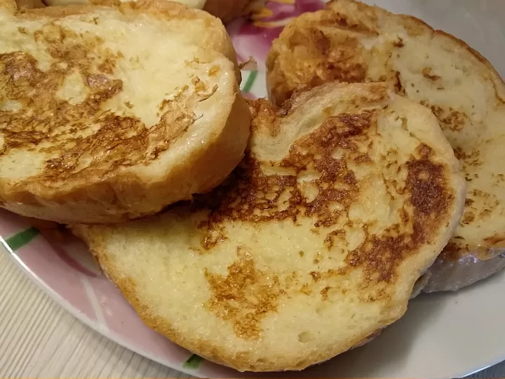 Гренки с молоком на завтрак фото рецепта
