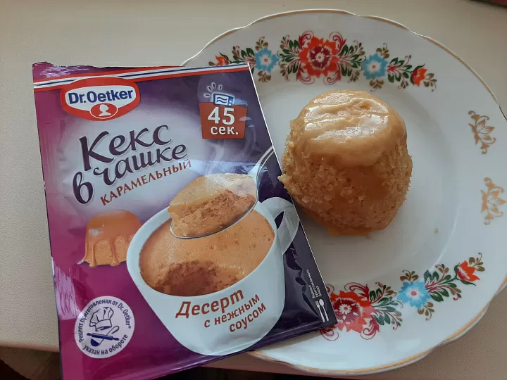 Кекс в чашке Dr.Bakers карамельный фото рецепта
