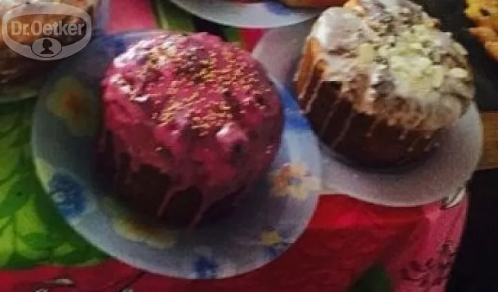 Кулич на желтках фото