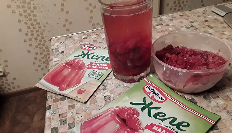 Малиновое желе