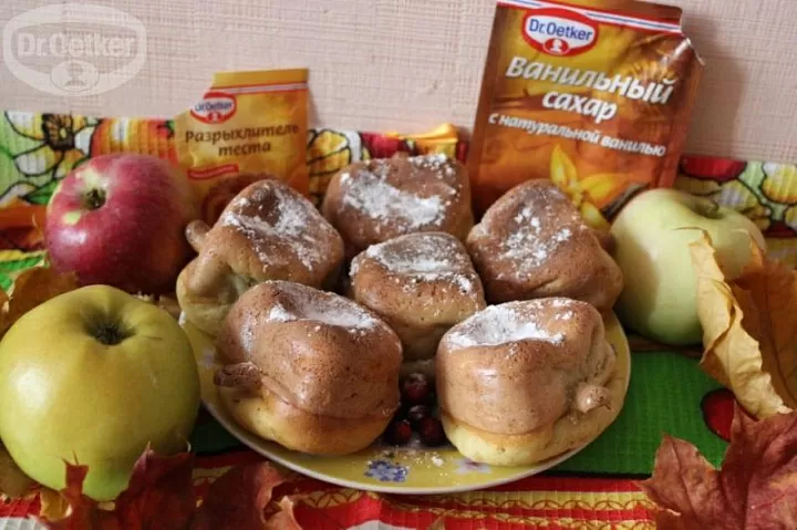 Кексы Яблочко фото