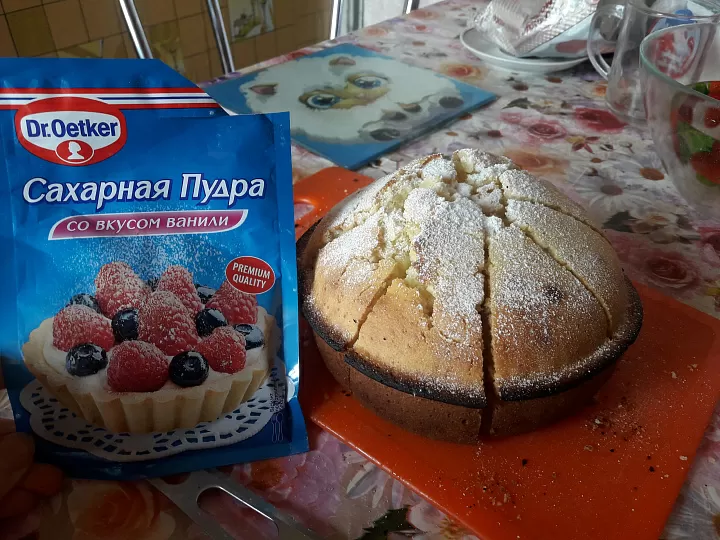 фото рецепта Манник на кефире с шоколадом Манник на кефире с шоколадом фото