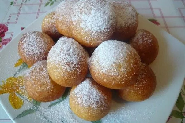 Творожные пончики