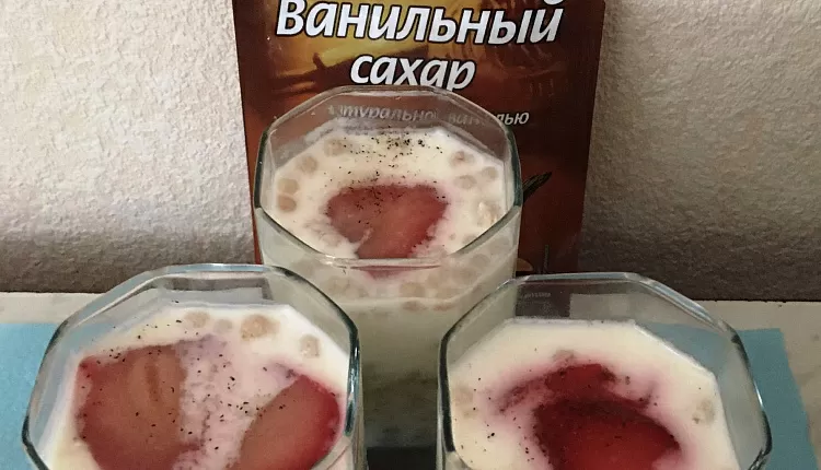 Каша с желе (ленивая овсянка)