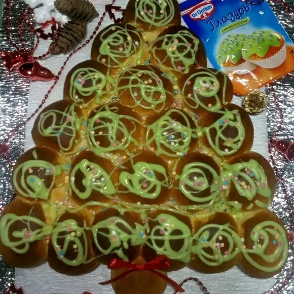 Булочки " Ёлочка" фото
