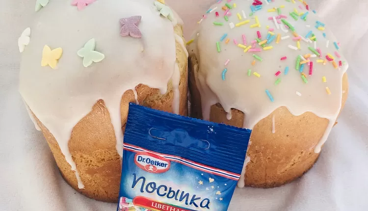 Творожный пасхальный кулич