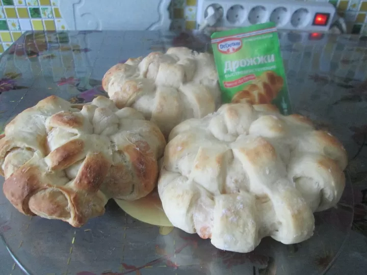 Цветочные пирожки фото рецепта