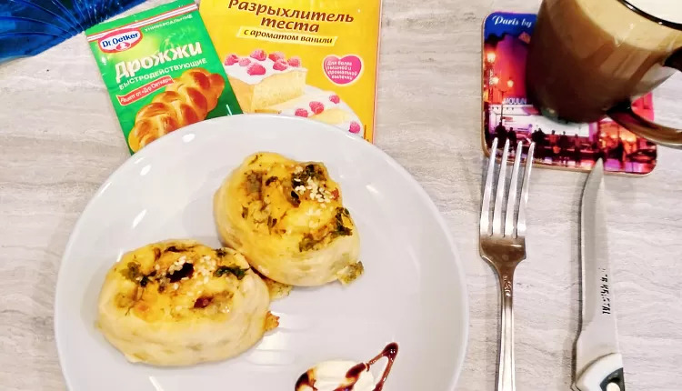 Рулетики с сыром и зеленью