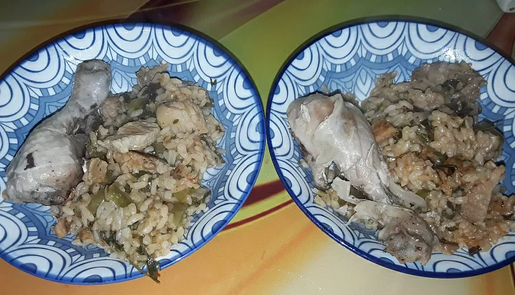 Булгур с курицей и овощами 
