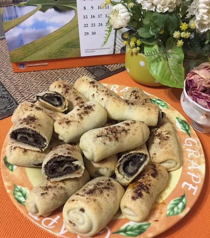 Булочки с маком фото