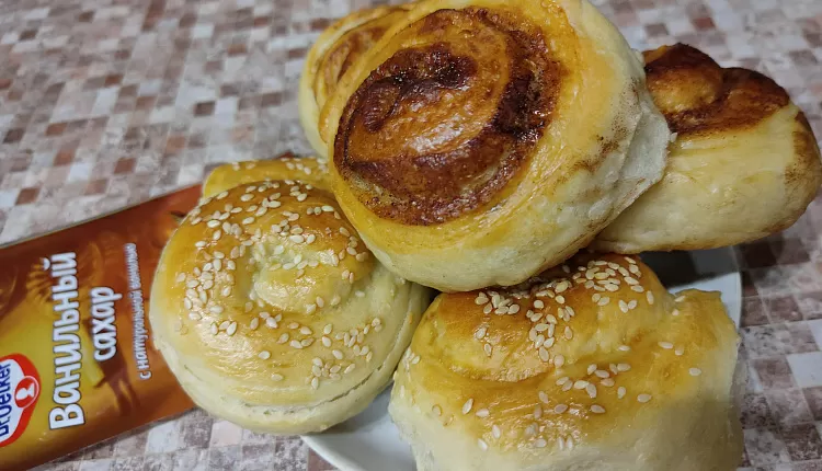Мягкие сахарные плюшки