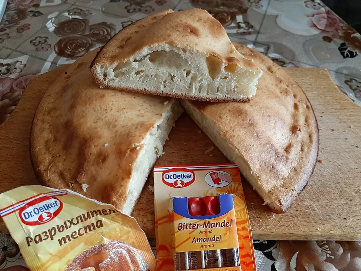 Пирог миндальный фото
