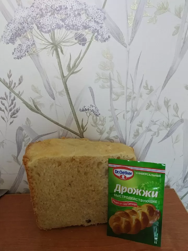 Сметанный хлеб в хлебопечке фото