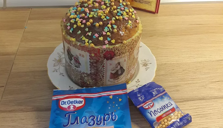 Творожный пасхальный кулич
