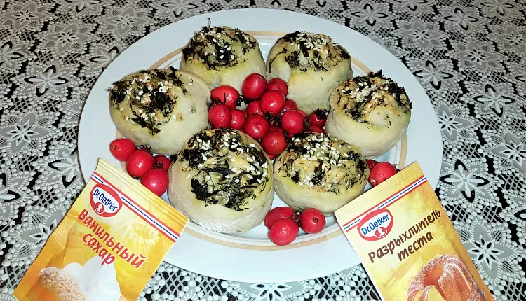 Рулетики с сыром и зеленью