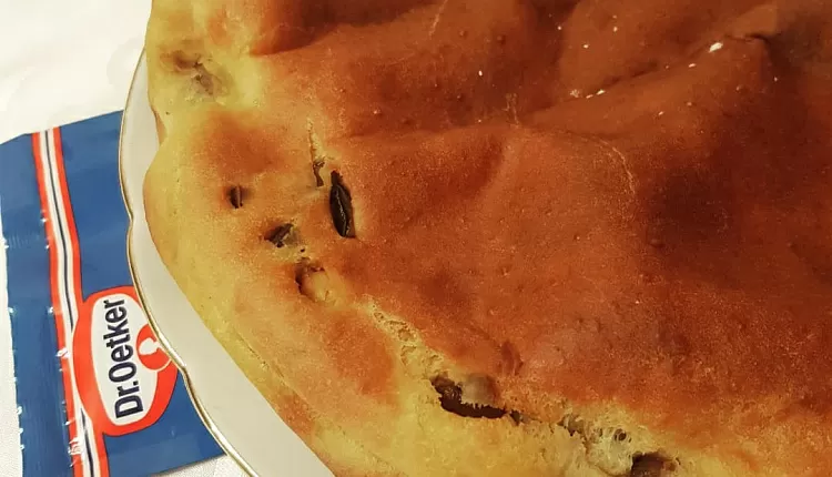 Заливной пирог с курицей и грибами 