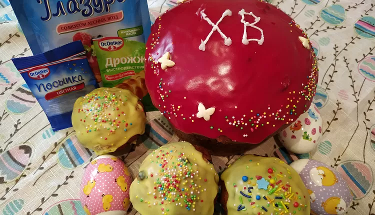 Творожный пасхальный кулич