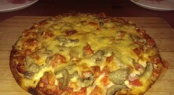 Пицца с грибочками
