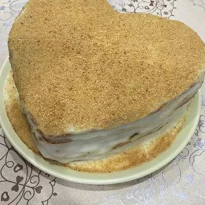 Торт 1 месяц на медовых коржах