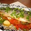 Запечённая рыба с паприкой и овощами 