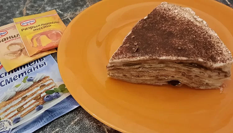 Блинный торт Тирамису