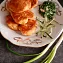Сырные оладушки с зеленью