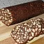 Шоколадная колбаса с печеньем