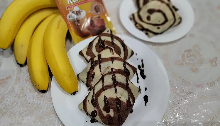 Невероятно вкусные оладьи с бананом и шоколадом — Кулинарные рецепты любящей жены