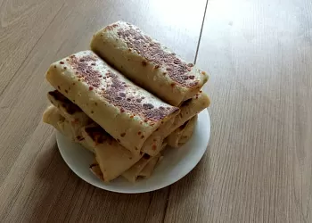 Блинчики с мясом и яйцом