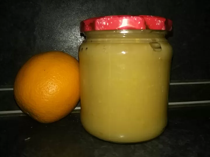 Пюре из груши с апельсином  фото