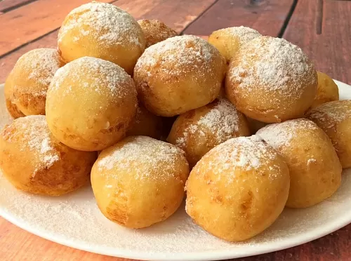 Фото рецепта Творожные пончики