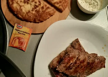 Ребра с сырной лепёшкой