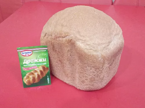 Хлеб из цельнозерновой муки в хлебопечке