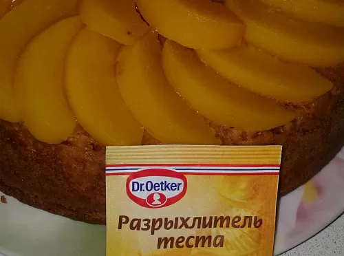 Фото рецепта Морковный пирог с курагой и персиками