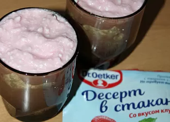 Десерт в стакане