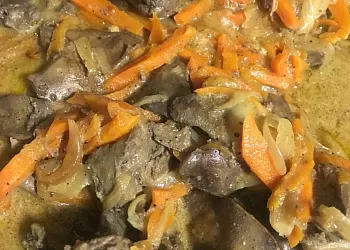 Рагу из куриной печени