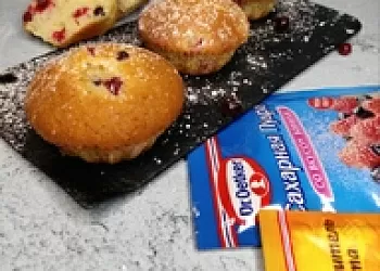 Маффины с клюквой и апельсином